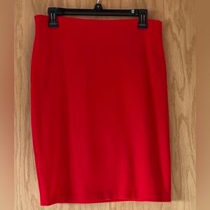 Premise Red Pencil Skirt. Size 8.